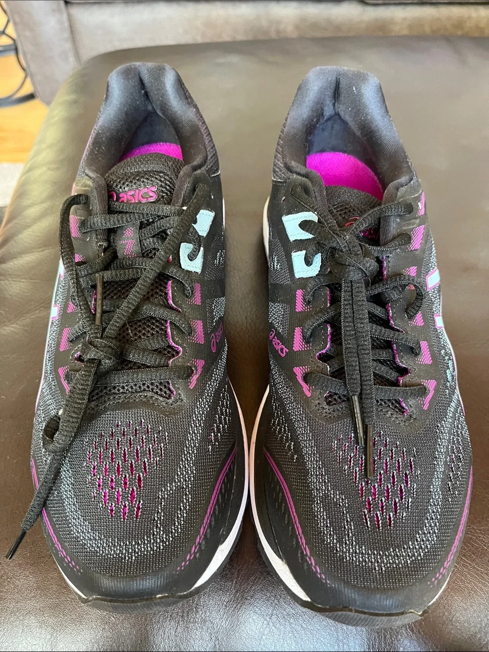 NWOT Asics Black and Purple Women's Athletic Running Shoes